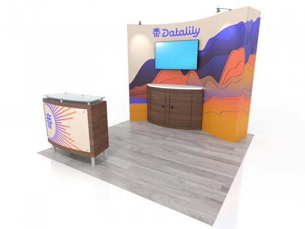 ECO-1129 Sustainable Modular Trade Show Display -- 10 x 10 Version 